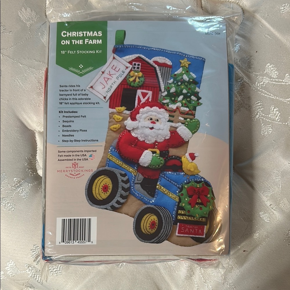 Christmas on the Farm Felt Stocking Kit